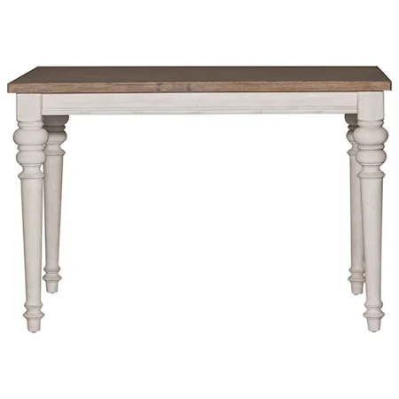 Transitional Counter Height Gathering Table with Leaf